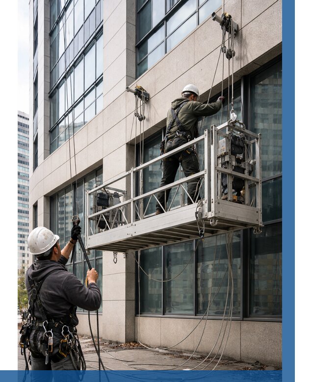 Монтаж и подъем фасадной люльки в Ноябрьске от 12156 р. | ВЫСОТНИК-Нбс
