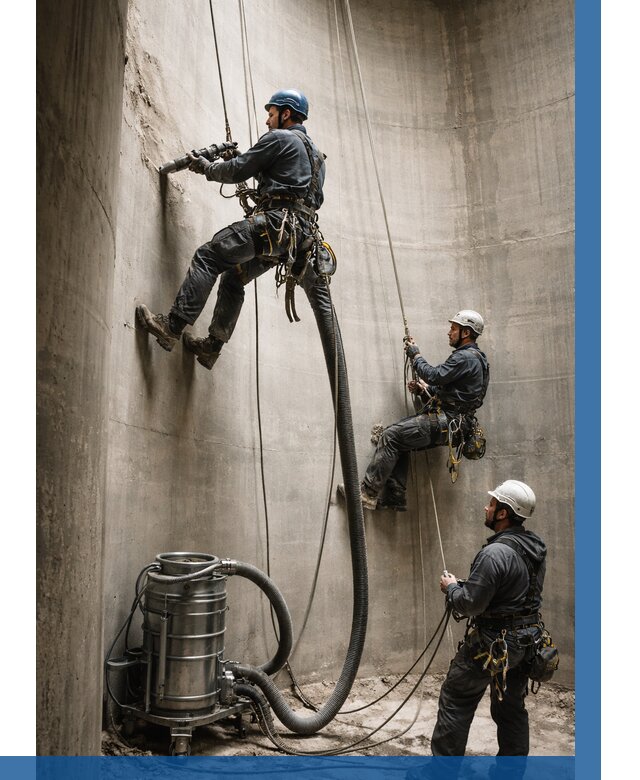 Зачистка силосов в Ноябрьске от 4559 р. Договор и смета ВЫСОТНИК-Нбс