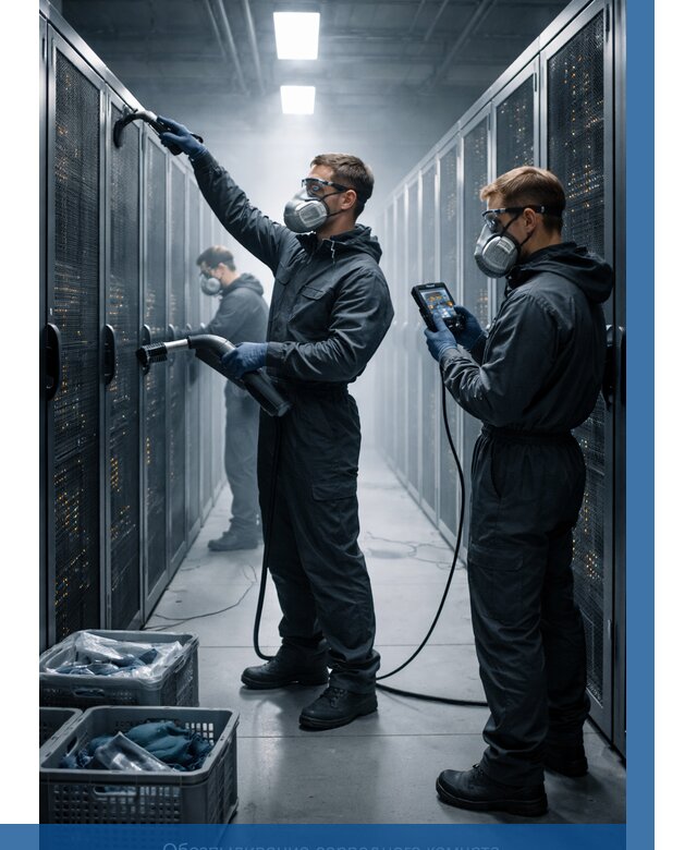 Обеспыливание серверной комнаты в Ноябрьске от 4559 р. | ВЫСОТНИК-Нбс