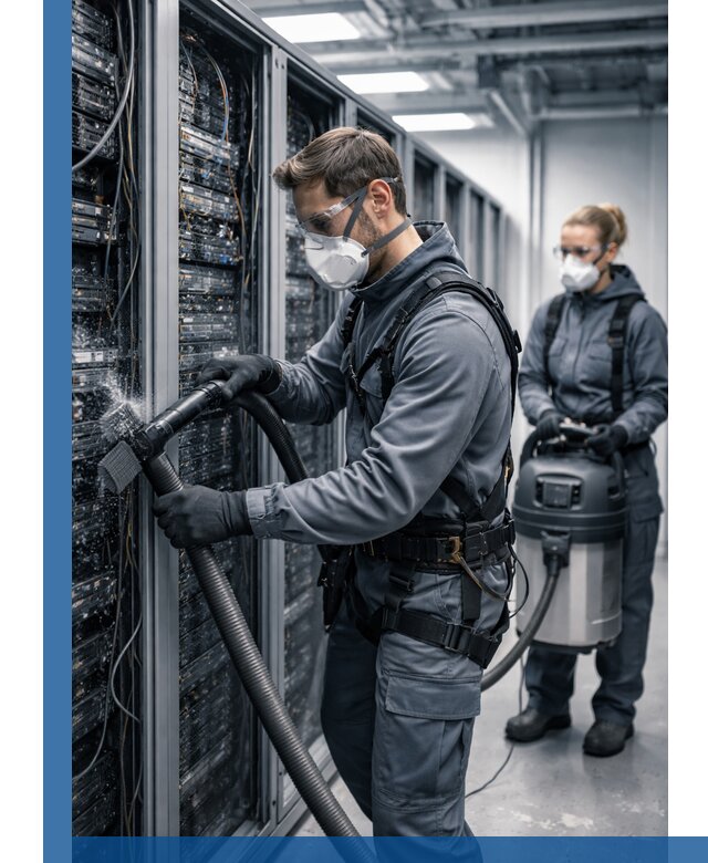 Обеспыливание серверной комнаты в Ноябрьске, профессиональная очистка